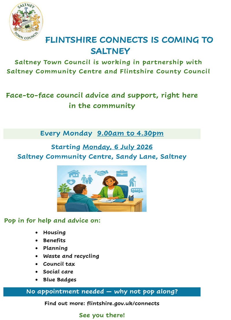 Saltney Community Centre Connects Poster