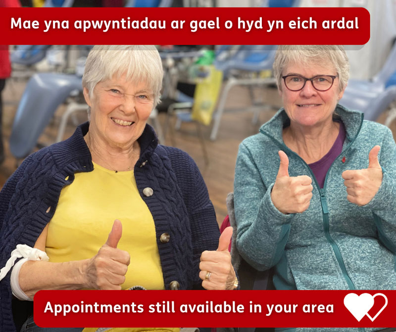 Give Blood - Appointments Still Available Poster