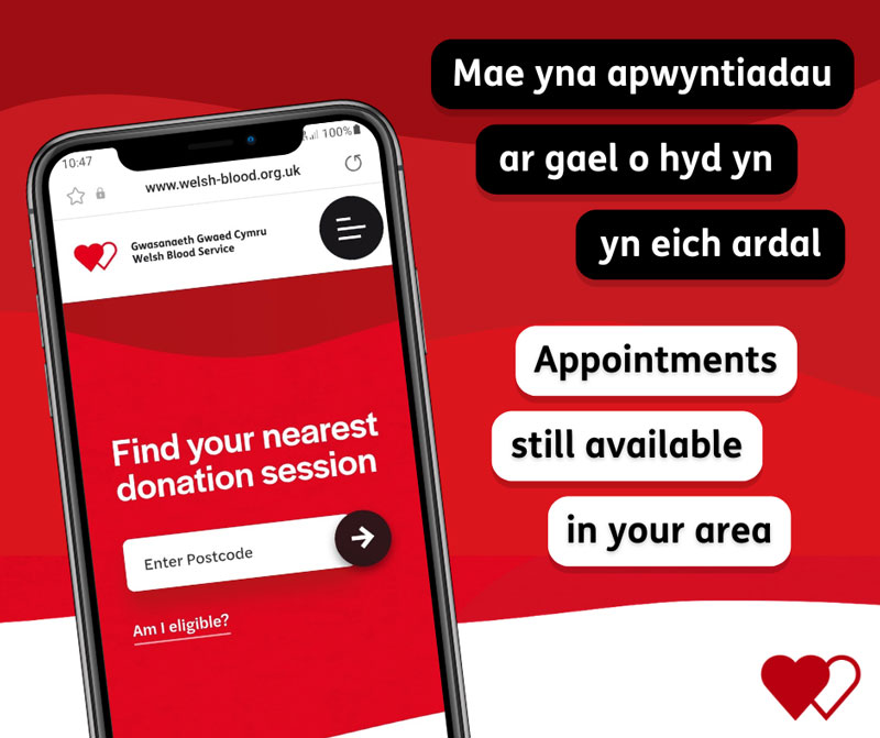 Blood Donot Postcode Poster